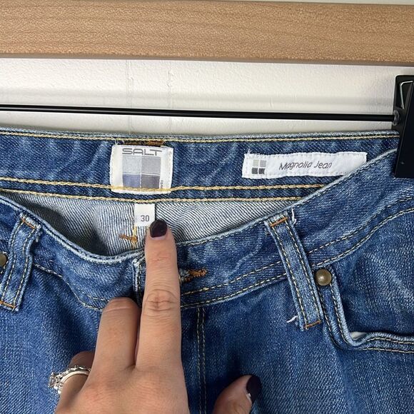 Salt Magnolia Flared Designer Jeans - Picture 3 of 10